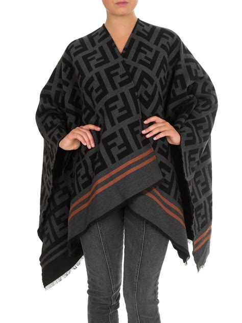 poncho fendi donna|fendi poncho black and white.